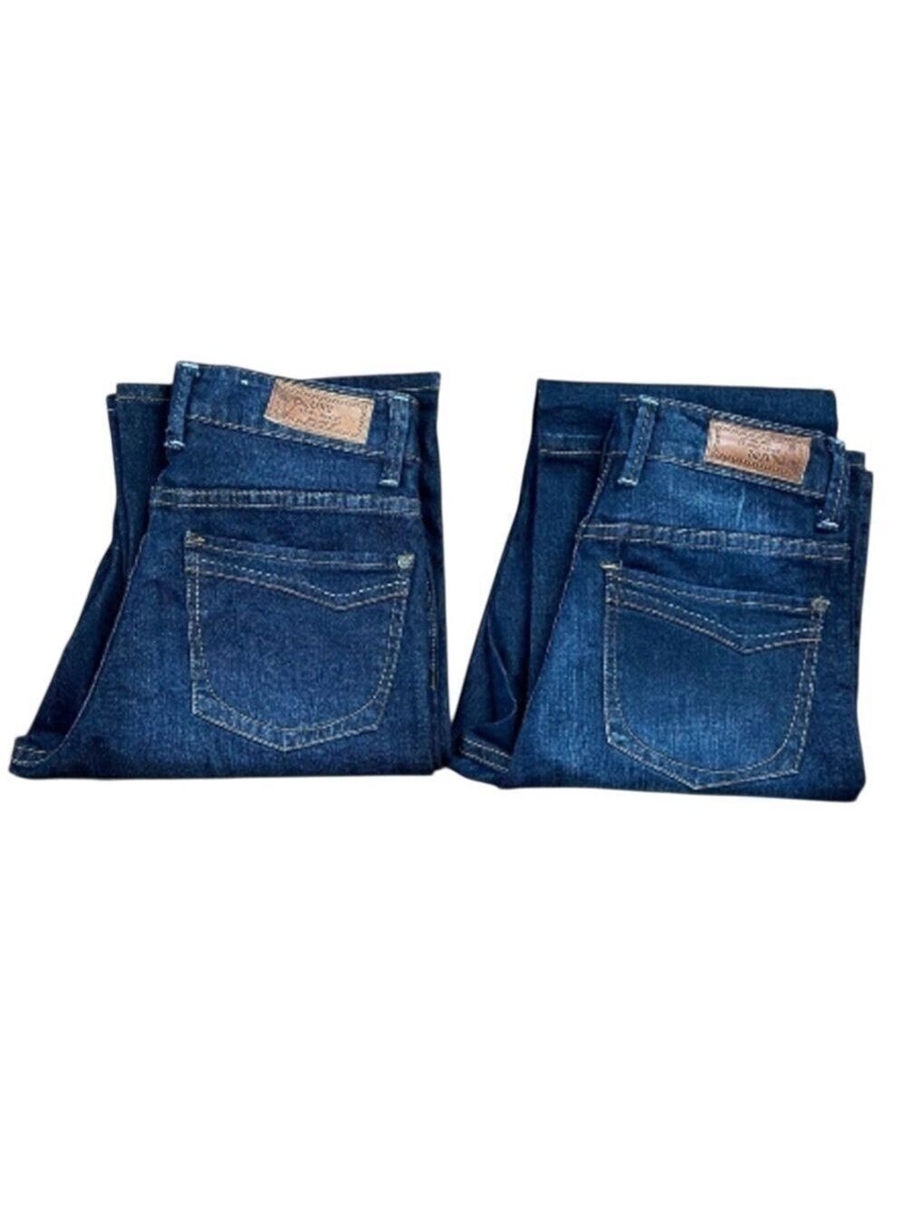 Loïs Julianne 2 jeans bundle bootcut straight blue 60’s style high rise 26 stret